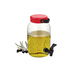 Viosarp Βάζο Γυάλινο Σχέδιο Με Βρυσάκι 3L