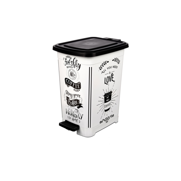 Viosarp Κάδος Απορριμμάτων Πλαστικός με Πεντάλ SLIM 25L 28x36x44,5cm