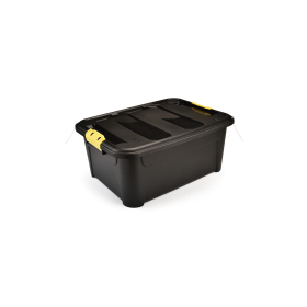 Viosarp Κουτί Αποθήκευσης με Καπάκι Μαύρο 48.5x36.5x26.5cm