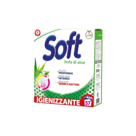 Soft Σκόνη Πλυντηρίου Ρούχων Aloe Vera 57Μεζούρες