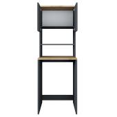Έπιπλο πλυντηρίου Rasmus  ανθρακί-φυσικό 65x60x183.6εκ.