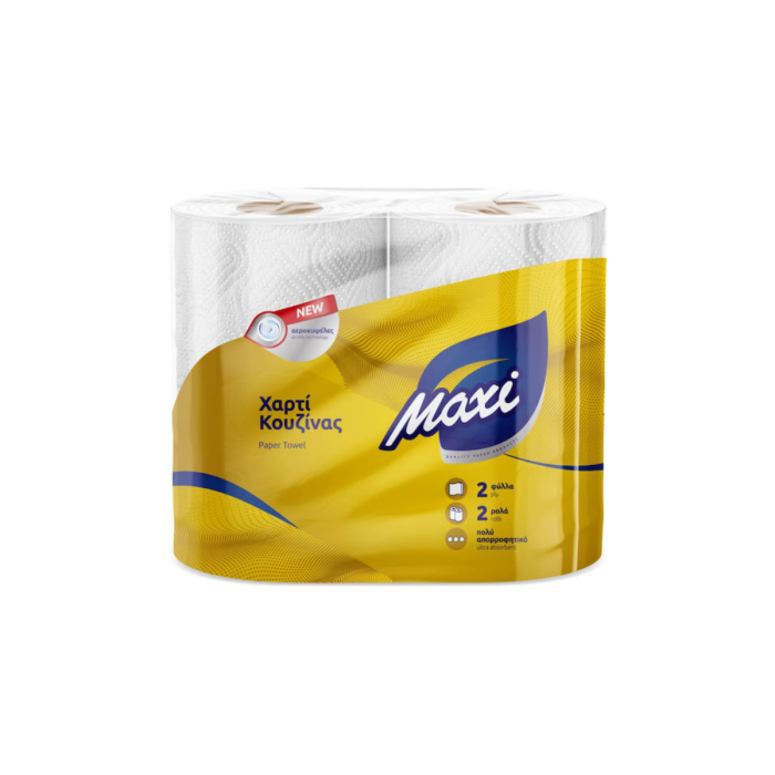 Maxi Χαρτί Κουζίνας 2 Ρολά 129gr 2 φύλλα