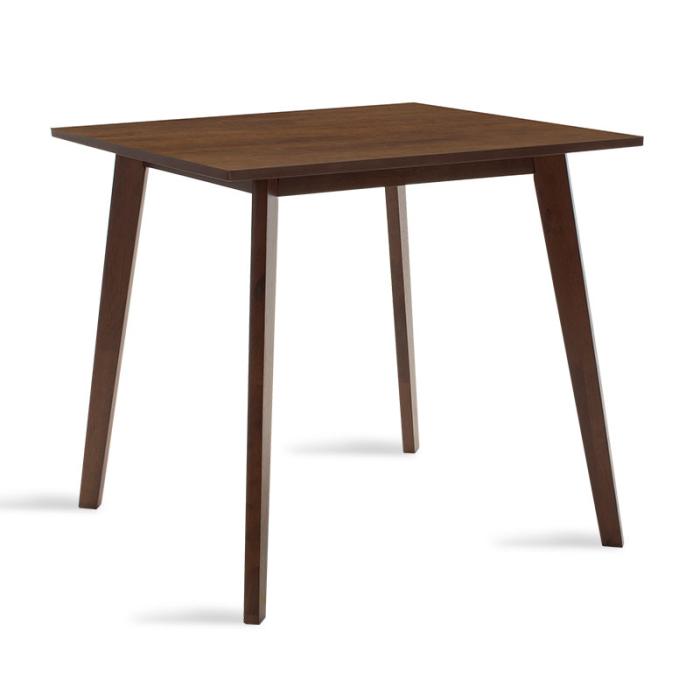 Τραπέζι Benson MDF σε καρυδί απόχρωση 80x80x75εκ