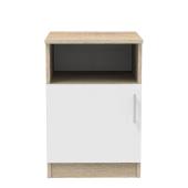 Κομοδίνο Galdi  σε sonoma-λευκή απόχρωση 40x45x60εκ