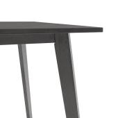 Τραπέζι Benson  MDF σε rustic grey απόχρωση 80x80x75εκ