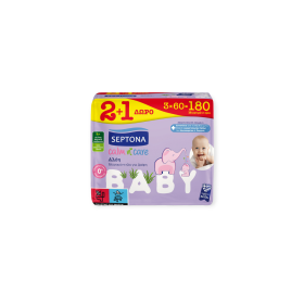 Septona Μωρομάντηλα με Aloe Vera Calm N' Care Aloe Vera 3x60τμχ
