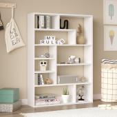 Βιβλιοθήκη Decora  σε λευκη απόχρωση 90x22x123.6εκ