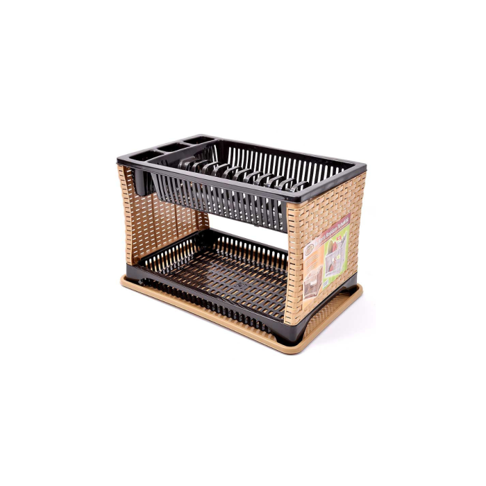 Viosarp Πιατοθήκη RATTAN ΤΡ 7071 Διώροφη