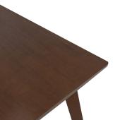 Τραπέζι Benson  MDF σε καρυδί απόχρωση 80x80x75εκ
