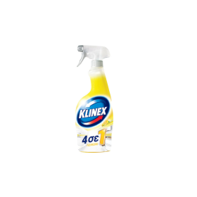 Klinex Καθαριστικό Spray Γενικής Χρήσης 4 σε 1 με Απολυμαντική Δράση Λεμόνι 750ml