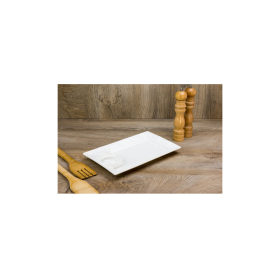 Viosarp Πιατέλα Κεραμική Με Dip 30.3x18.2x3cm