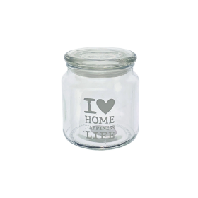 Viosarp Βάζο Γυάλινο Με Καπάκι για Καφέ Ζάχαρη 500ml 11x10cm