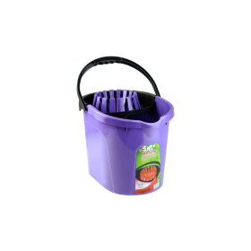 Viosarp Κουβάς Πλαστικός με Στίφτη Mega Mop Μωβ 36x26x26cm