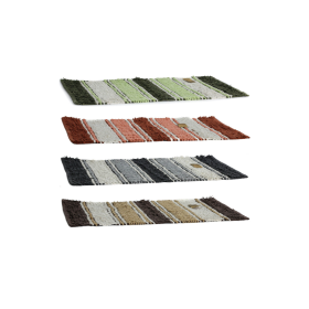 Viosarp Πατάκι  Βαμβακερό Ορθογώνιο Plexi 50x80cm (Διάφορα Χρώματα)