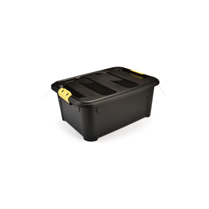 Viosarp New Gen Κουτί Αποθήκευσης με Καπάκι Μαύρο 56.5x43x25cm