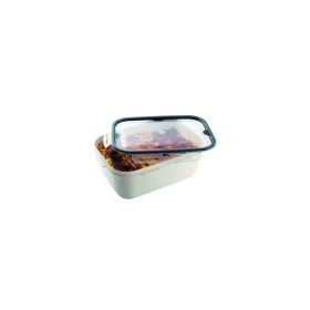 Viosarp Lock & Fit Δοχείο Φαγητού Πλαστικό Λευκό 4000ml 27.5x20x11cm 4000ml