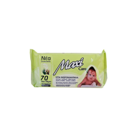Maxi Μωρομάντηλα με Χαμομήλι & Aloe Vera 70τμχ
