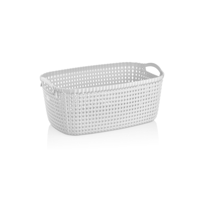 Viosarp Καλάθι Ρούχων Πλεχτό Ορθογώνιο 30Lit 52x33x22cm