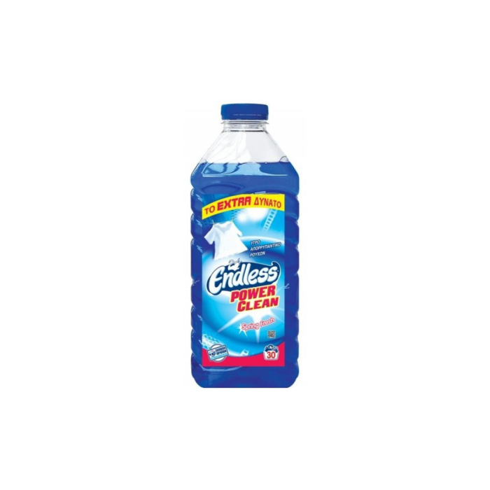 Endless Power Clean Υγρό Απορρυπαντικό Ρούχων με Άρωμα Spring Fresh 1.85lt (30 Μεζούρες)