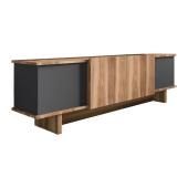 Έπιπλο τηλεόρασης Aramos  σε ανθρακί-oak απόχρωση 180x33x50εκ