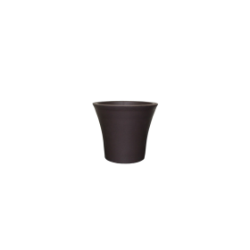 Plastona Γλάστρα Καφέ Σκούρο 20x17.5cm