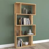 Βιβλιοθήκη Kadu  σε oak απόχρωση  72x22x147εκ