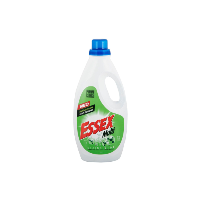 Essex Multi Stains Stop Συμπυκνωμένο Υγρό Απορρυπαντικό Ρούχων 1.6lt (32 Μεζούρες)