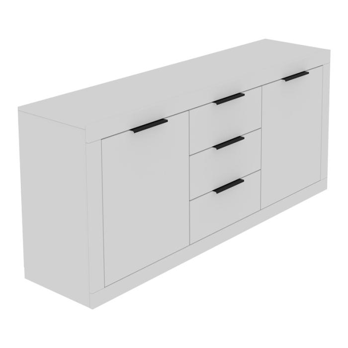 Μπουφές Doha σε λευκή απόχρωση 180x45x80.5εκ