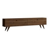 Έπιπλο τηλεόρασης Jate  σε καρυδί απόχρωση 160x25x40εκ