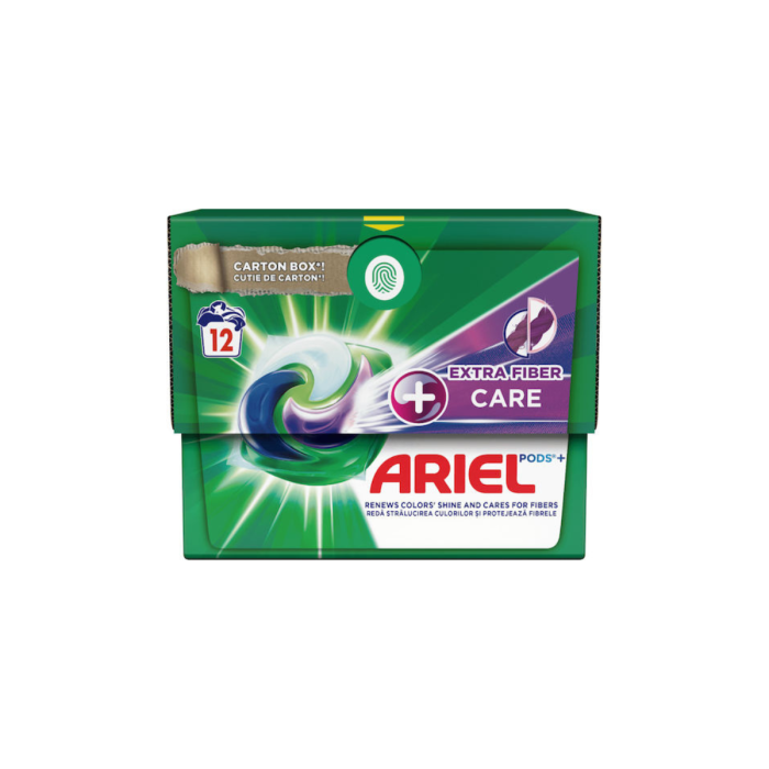 Ariel Κάψουλες Πλυντηρίου Ρούχων All in 1 Active Extra Fiber Care 12τμχ