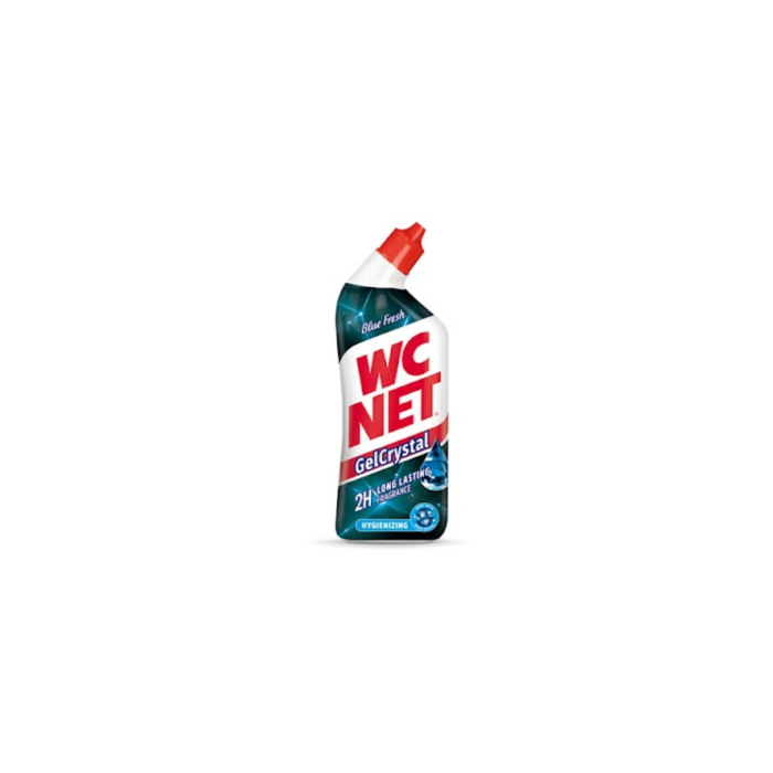 Wc Net Crystal Gel Καθαρισμού Λεκάνης με Άρωμα Blue Fresh 750ml