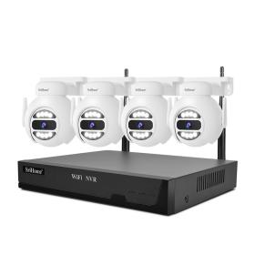 Srihome Wireless Secusrity System with 4 Cameras 5Mp