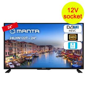 Manta 24 &#039;&#039; Hd Dvb-T2 Hevc / H.265 Tv, 12V Socket