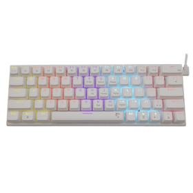 White Shark Mechanical Keyboard Us Blue Switch Wakizashi White