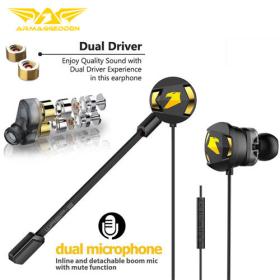 Armaggeddon Dual Microphone Gaming Earphone Wasp 5