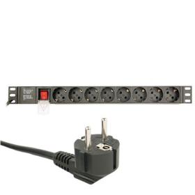 Energenie Power Distribution Unit (Pdu), 8 Schuko Sockets, 1U, 16A, 3M Cable