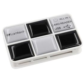 Lamtech Multi Card Reader Black Silver