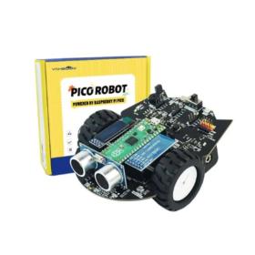 Cute robot car for Raspberry Pi Pico support MicroPython programming (Without pico +without battery)