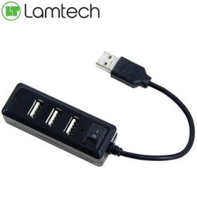 Lamtech 4-Port USB Hub Black