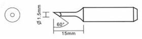 YH-1.5CF-TIP Μυτες Κολλητηριων