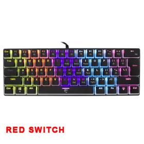 White Shark Mechanical Keyboard Black Red Switch