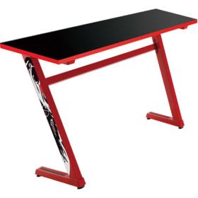 White Shark Gaming Z-Shaped Desk Frame with Desktop Board Black Red