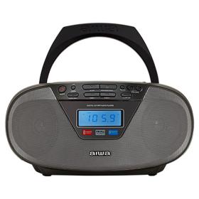 Aiwa Portable AC/DC Stereo Cd/Mp3/Fm-Pll/Bt Player Black