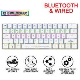 Armaggeddon Mech Keyboard Bt/Wired Starling Wht