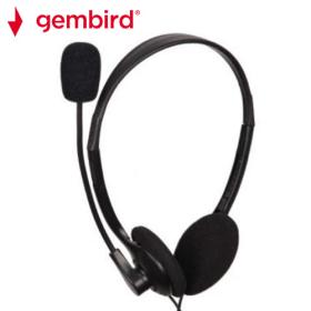 Gembird Stereo Headset with Volume Control Black