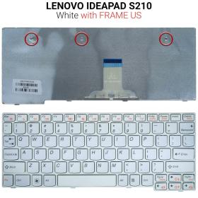 Πληκτρολόγιο LENOVO IDEAPAD S10-3 WHITE WITH FRAME