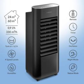 TROTEC PAE 22 Air Cooler 60W, Υγραντήρας, Καθαριστής αέρα για 24 μ2