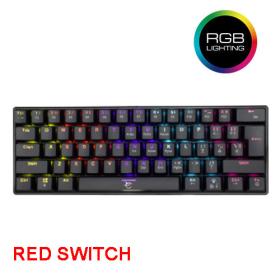 White Shark Mechanical Keyboard Red Switch Shinobi Black