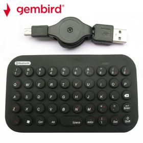 Gembird Bluetooth Mini Keyboard 49Keys Us Layout Black