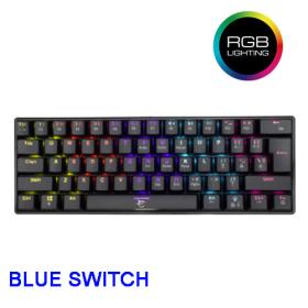 White Shark Mechanical Keyboard Blue Switch Shinobi Black